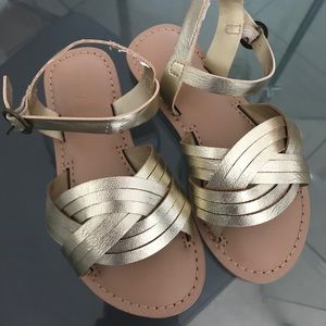 Cute gold sandals